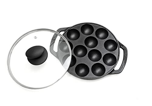 See full amazon price history chart for Cookbeat Appam Pan with Lid Cast Iron Paniyaram Pan, Rustproof Paniyarakkal, Appe Pan Ponganalu Chatti Paddu Maker Cast Iron 12 Cavity Induction Base Cookbeat Appam Pan with Lid Cast Iron Paniyaram Pan, Rustproof Paniyarakkal, Appe Pan Ponganalu Chatti Paddu Maker Cast Iron 12 Cavity Induction Base (B09MN9XT9T) Amazon Price History, Amazon Price Tracker
