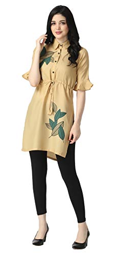 Image of OM SAI LATEST CREATION Designer Slub Cotton Fully Stitched Anarklai Kurti for Women & Girls on Jeans Palazzo or Skirt (Plus Size Upto 2XL)-(Grey)