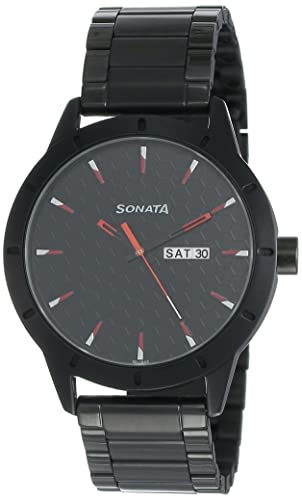Sonata Nxt Analog Black Dial Men’s Watch-NN7137AM02/NP7137AM02
