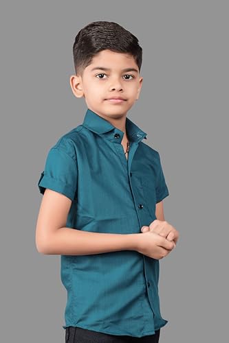 Image of Boy's Regular Fit Cotton Blend Shirts