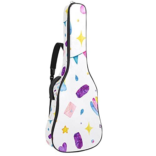 Housse de transport imperméable avec zip robuste pour guitare acoustique