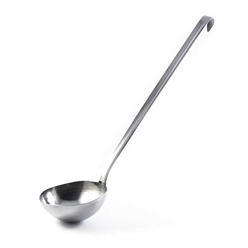 Mestolo cucina, acciaio inox, misura 9 cm, 33,5x8,9x8,9 cm