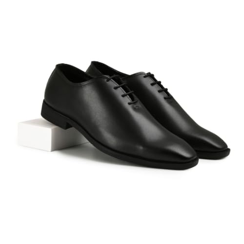 Image of Chardonnay Men's Leather Oxford Formal Shoes | Comfortable Cushioned Dress Shoes for Office & Business