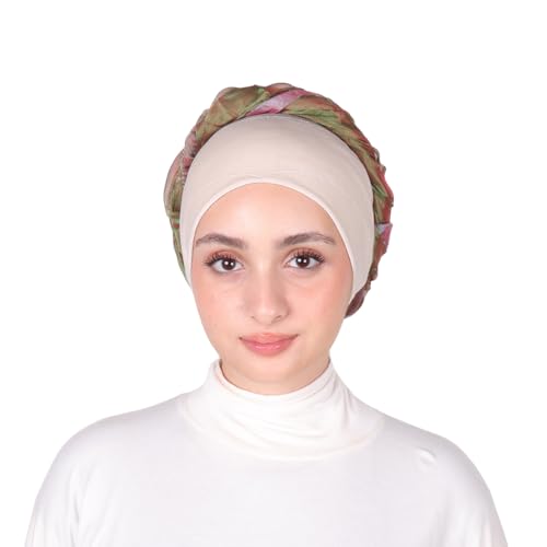 MuLanLegend | Handmade Instant Infinity Organza Scarf | Lightweight Antique Head Wrap | Multi-functional3