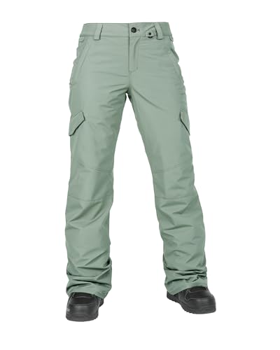 Volcom Women's Bridger Slim Fit Insulated Snowboard Pant Lichen Green