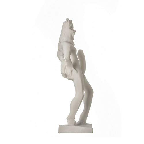 Estatua griega romana Satyr Pan hecha a mano 22 cm miniatura 2