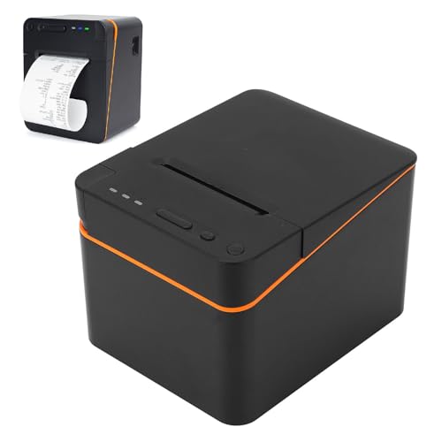 Image of Thermal Receipt Printer, 80mm Bluetooth USB Label Printer with Automatic Cutter for Small Business Supermarkets Retail Stores Restaurants (US Plug)