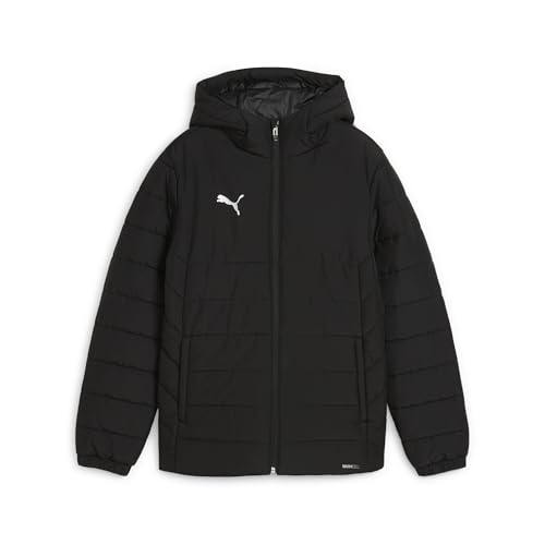 PUMA teamADDITIONS Hooded Padded Jacket Jr, Vestes trans-saisonnières Garçon, PUMA Black,