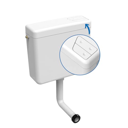 kör4u Spülkasten mit 2-Mengen-Spülung, 6/9 Liter, weiß – Wassersparend, universell kompatibel, inkl. Füllventil & Zubehör für einfache Montage