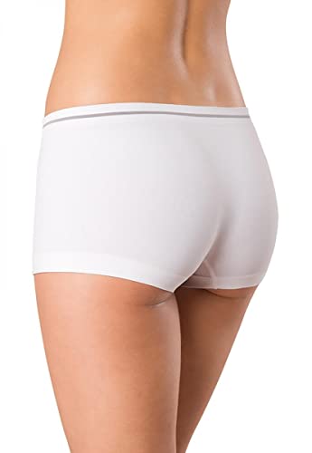 Calcinha Boxer, Lupo, Feminino, Branco Antártida, P