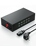 Charge 100 % sûre : notre hub de charge USB est construit sur une base de sécurité. Chaque interface utilise une puce indépendante pour empêcher efficacement les interférences mutuelles entre chaque port, garantissant ainsi la sécurité des appareils de charge. coque en alliage d'aluminium et ventilateur de refroidissement à fonctionnement automatique intégré dissipe efficacement la chaleur et empêche la surchauffe. prend en charge la prévention des courts-circuits, la surcharge.