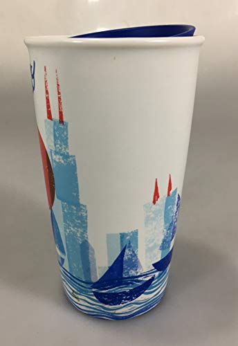 Vaso cerámico Starbucks 12oz doble pared rojo miniatura 2