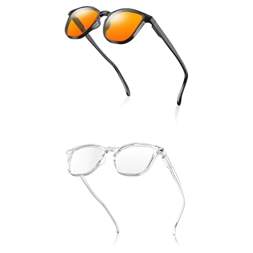 Lunettes anti lumière bleue et fatigue oculaire SURFOU pour ordinateur et protection gaming