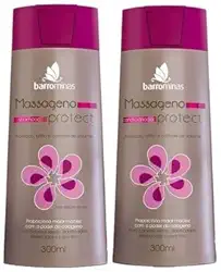 BARROMINAS Massageno Protect Kit Cabelo Ressecado com Frizz Shampoo + Condicionador