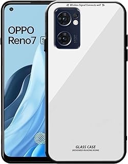 Erams Online for Oppo Reno 7 Pro 5G Back Cover,Tempered Glass Pattern Back+TPU Frame Hybrid Shell Slim Case for Oppo Reno 7 Pro 5G (Black) (B0CJ9S1FCR) Amazon Price History, Amazon Price Tracker