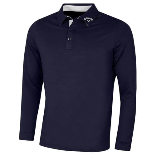 Polo Callaway Golf Hommes Manches Longues SwingTech - Haut de Sport Respirant