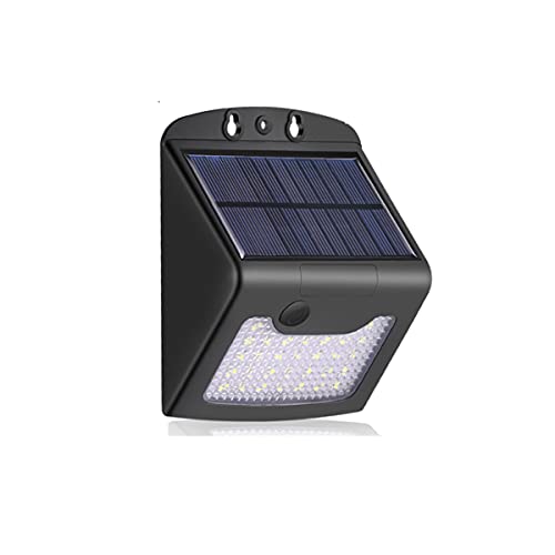 MHUI Lampe Solaire Extérieur, 30 LED Lumiere Solaire Exterieur Éclairage Solaire Exterieur Detecteur de Mouvement Spot Solaire Étanche Sécurité sans Fil Applique LED pour Jardin,White Light Cover