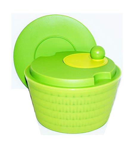 Tupperware Spin 'N Save Salad Spinner 4 Quart Green