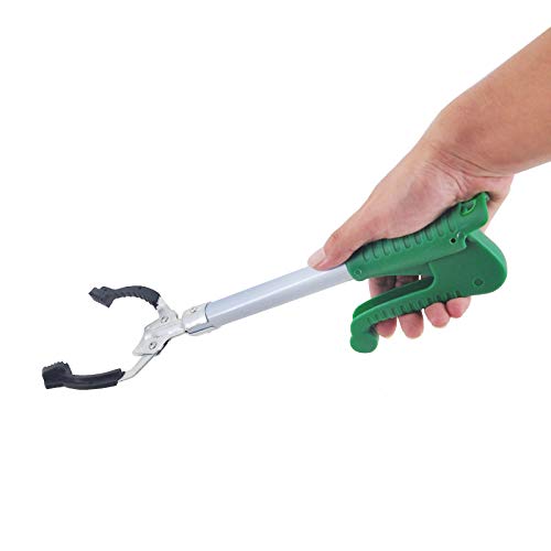27" Heavy Duty Aluminum Trash Picker Grabber Reacher Pickup Tool