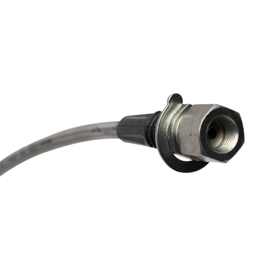 Image of TRQ Front Performance Brake Hose Set Compatible with 2005-2010 Dodge Dakota 2006-2009 Mitsubishi Raider 2011 Ram