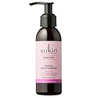 Sukin Sensitive Facial Moisturiser 125mL, Hydrates & Soothes Delicate Skin Types with Rosehip, Sesame & Jojoba Oils, Australian Made & Owned, Vegan, Cruelty-Free