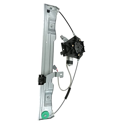 Image of TRQ Rear Left Power Window Regulator & Motor Assembly Drivers Side Compatible with 2002-2010 Ford Explorer 2007-2010 Explorer Sport Trac 2003-2005 Lincoln Aviator Mercury Mountaineer