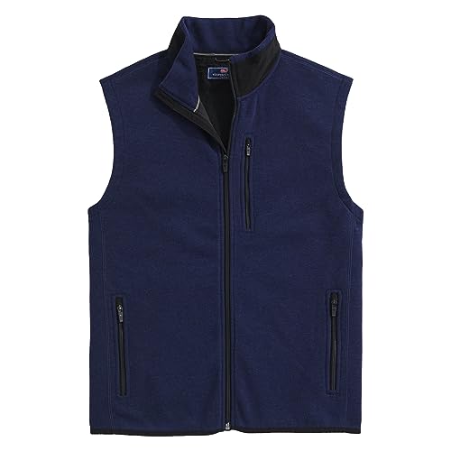 Image of vineyard vines Men's Mountain Sweater Fleece Vest