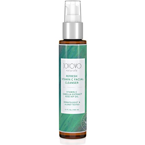 Jovovo Naturals Refresh Vitamin C Facial Cleanser â€“ All Natural Face Wash to Remove Dirt, Oil & Makeup â€“ Antioxidant Infused Cleanser Face Wash â€“ Gentle Face Cleanser to Fight Signs of Aging (5.1 oz)