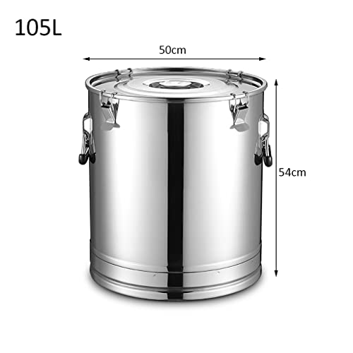 Barril de almacenamiento multifuncional de acero inoxidable 304, a prueba de humedad 2
