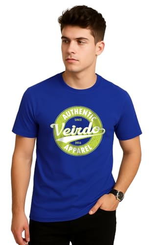 Image of Veirdo Men's T-Shirt Regular Fit Round Neck Pure Cotton Half Sleeve Graphics Printed T-Shirt Different Size Range S to 2XL