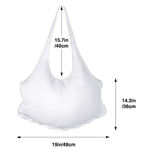 Traje de Papai Noel masculino unissex acolchoado barriga de Papai Noel para cosplay de Natal (branco