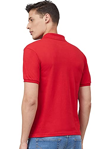 Image of CHKOKKO Men's Polo Cotton Regular Fit Half Sleeves T-Shirt with Pocket