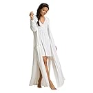 Barefoot Dreams Luxe Milk Jersey Women's Duster Robe, Light Pool Robe