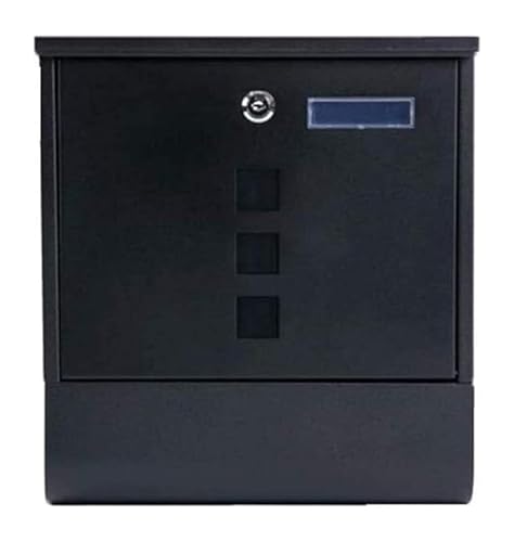 Boîte aux lettres murale extérieure étanche et cage de protection métallique rétro