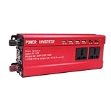 NOLITOY 2000w Kfz-wechselrichter Dc Ac Wandler Mit USB-anschlüssen Für Auto Reisen Und Camping Mit Schutz Vor Überhitzung Und Kurzschluss