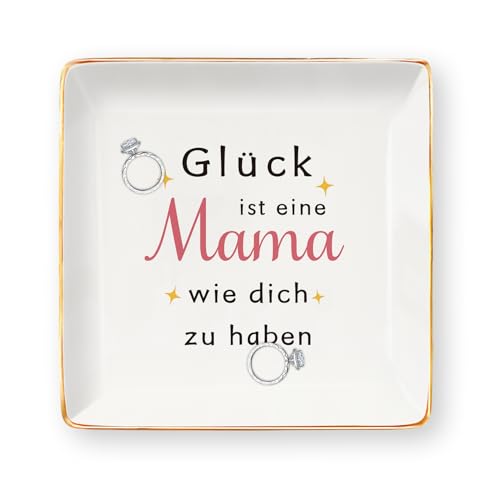 Bicfuiot Geschenke für Mama Weihnachten Geschenk Mutter Geburtstagsgeschenk Geburtstag Geschenke Weltfrauentag Geschenk für Mütter Die Alles Haben Ostergeschenke Schmuckschale Muttertag