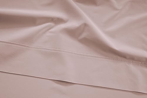 Image of LANE LINEN King Size Bed Sheets - 450 Thread Count Long-Staple 100% Cotton, Ultra Soft & Breathable Sheets for Hotel Quality Luxury, Durable Sheets for Everyday Use, 15 inch Deep Pocket - Sepia Rose
