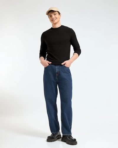 Image of Wellbi Full Sleeve T-Shirts for Men | Black | Breathable Eco-Friendly Bamboo Blend for All-Day Comfort | Ideal for Travel, Gym, or Casual Wear | Machine Washable