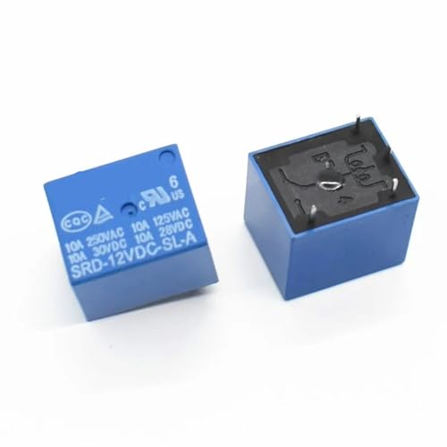 Relé SRD-12VDC-SL-A de 12V para controlar cargas de 10A de forma segura y eficiente