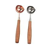 VERDANVERSE 2 Stück Teiliges Set Messlöffel mit Holzgriff zum Messen von Kaffee und Milchpulver...