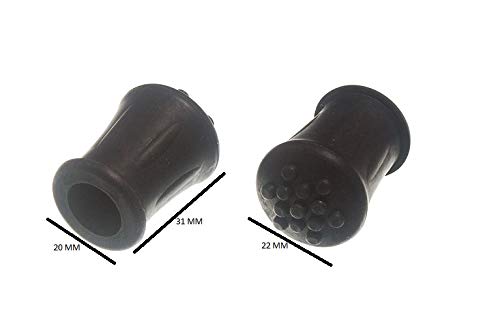 Embouts en caoutchouc noir 12 mm pour sécuriser vos déplacements à la maison - 2