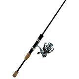 Okuma, Alaris 2 Piece Spinning Combo, 20, 4.8:1 Gear Ratio, 4 Bearings, 6' Length, 4-10 lb Line Rating, Ambidextrous