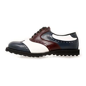 PORTMANN Zapatos de Golf Prime Club para Hombre | Cuero Premium | Pure Drive Tec. Color Purple Varnish, Talla 44
