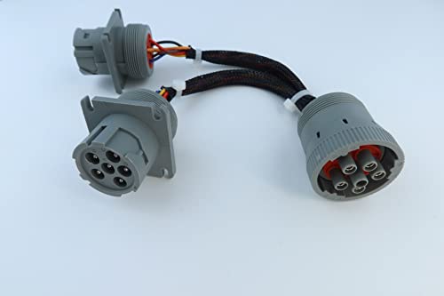 Cable de extensión J1708 6 pin divisor Y macho hembra para Fleet Management Device y Freightliner 3
