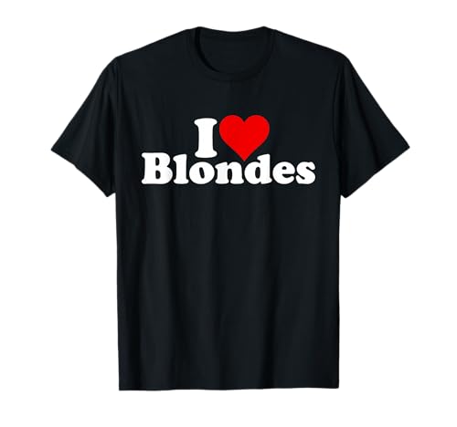 ICH LIEBE HERZBLONDES BLONDES HAAR T-Shirt