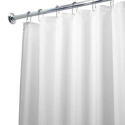 Carnation Home Fashions, Inc Extra Wide Fabric Shower Curtain Liner, 108-Inch By 72-Inch, White #TOP23