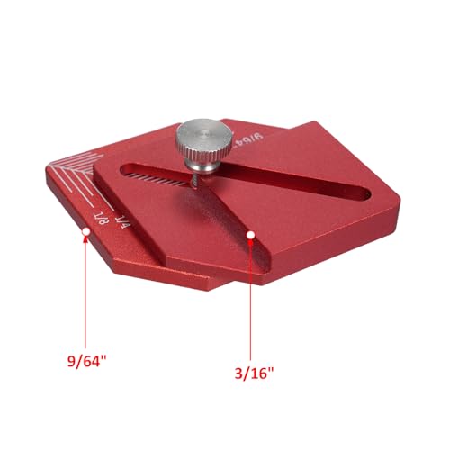 Woodworking Measuring Ruler Trim Carpentry Tools Finishing Work Multi-Tool for Measuring and Marking Short Offsets,CNC-Machined Marking Ruler