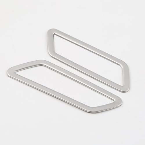 クロームサイド空調 AC アウトレットベントフレームカバー VW T-Roc T Roc 2018-2020 カーボンステッカーフレームアクセサリー(STAINLESS STEEL SL)