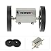 Agatige 5 Digit Rolling Wheel Length Counter, Roller Type 0-9999.9 Meter 350RPM Measuring Wheel Feet Counter for Length Measuring Textile Printing Artificial Leather, Grey