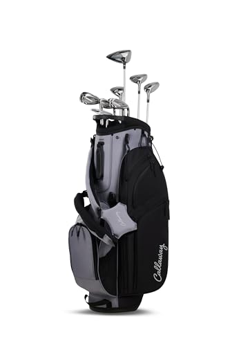 Callaway Womens REVA 11-Piece Stand Bag Complete Golf Package Set 2026 - BLACK - RIGHT - STANDARD